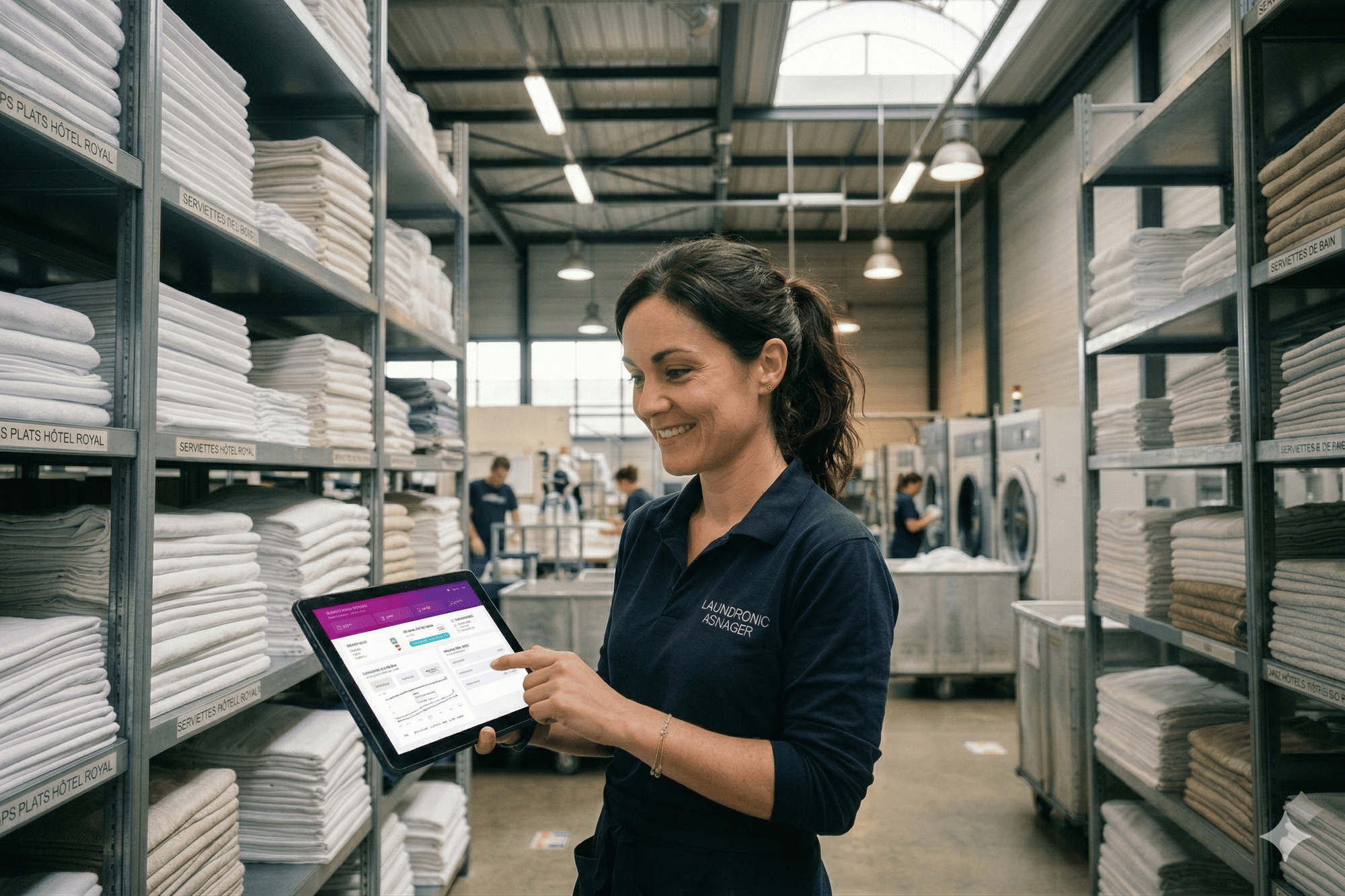 Traçabilité du linge RFID - UBI Solutions